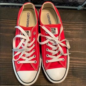Red Converse low top